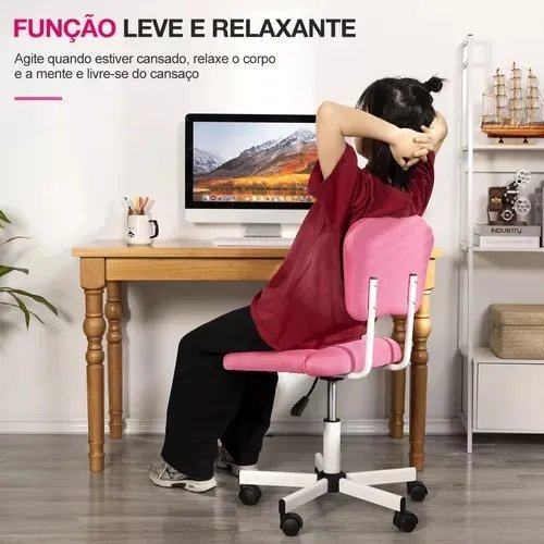 2025092511004726614 Cadeira De Escritório Giratória Ergonómica E Confortável Rosa-chiclete Algodão