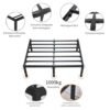 2025092908584750787 Estruturas de Cama de Casal,Cama de Ferro com Plataforma de Metal de 14 Polegadas