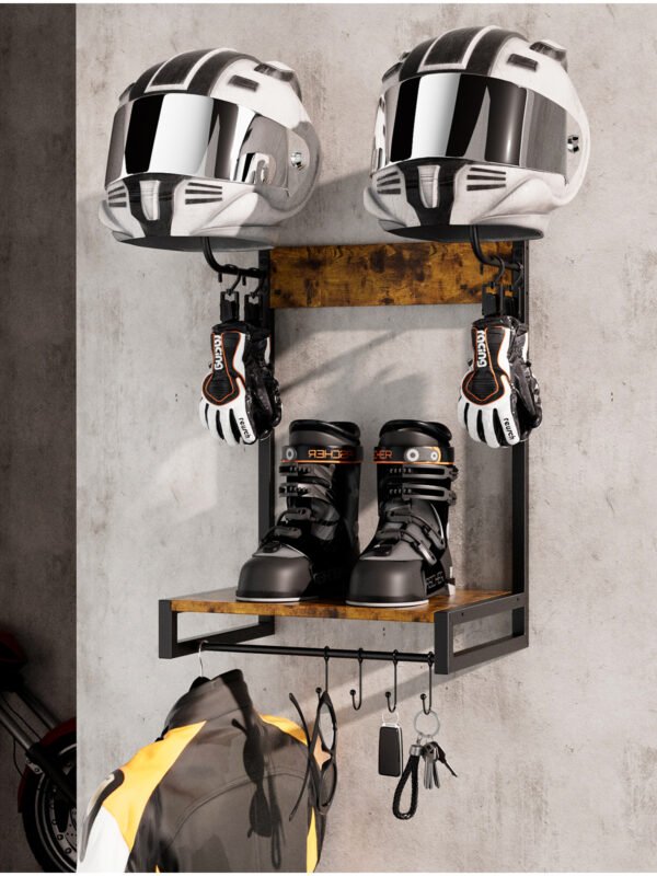 Suporte para capacete de motocicleta - Suporte de parede com gancho e clipe para acessórios de motocicleta