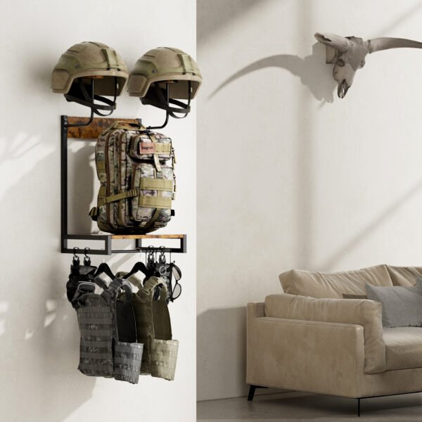 2025092507542584736 Suporte para capacete de motocicleta - Suporte de parede com gancho e clipe para acessórios de motocicleta