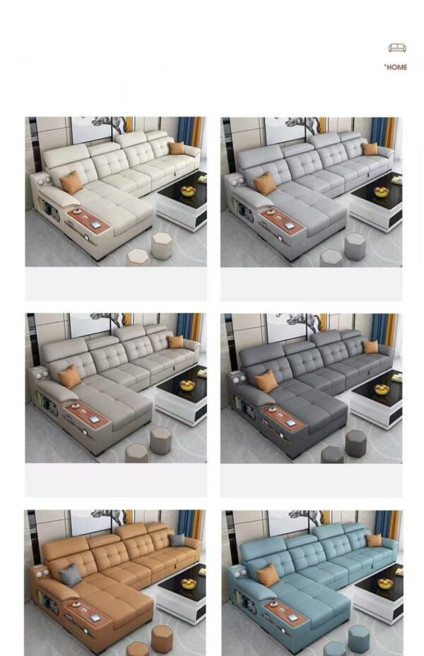 Nordic minimalist modern light luxury网红 creamy-style living room sofa for small apartments, three-seat white genuine leather